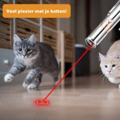 DOWO® - Laserpen - USB Oplaadbaar - Kattenspeeltjes - 7 Verschillende Standen - Laserlampje - RVS Zilver - Laser Pointer -Merkloos Winkel 1200x1200 924