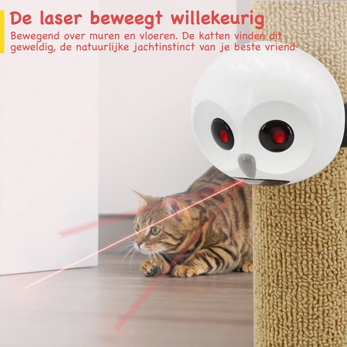 Kattenspeeltjes - Kattenspeelgoed Intelligentie - Laser - Kattenspeelgoed Elektrisch - Kattenspeelgoed Interactief 3 Kattenspeeltjes - Kattenspeelgoed Intelligentie - Laser - Kattenspeelgoed Elektrisch - Kattenspeelgoed Interactief - Afbeelding 3