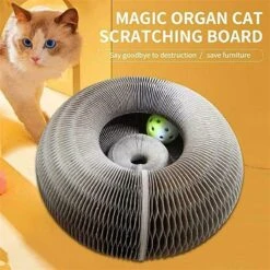 Magic Organ Cat Scratching Board Speelgoed |Magic Krab Karton Krabmat Voor Katten Design Krabkarton Voor Katten 2in 1 Met Speelgoed Balletje- Kattenspeeltjes - Alternatief Voor De Katten Krabpaal - Kattenspeelgoed -TikTok - TikTok Made Me Buy It -Merkloos Winkel 1200x1200 933