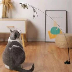 Kattenspeelgoed - Simulatie Vogel - Interactieve Grappige Kattenspeeltjes - Kattenhengel Met Zuignap + 4 Vogels + Een Kattenhengel GRATIS -Merkloos Winkel 1200x1200 959