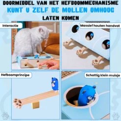 Sla De Mol Kattenspeeltje - Katten Speelgoed - Kattenspeelgoed - Kattenspeeltjes - Kattenspeeltjes Intelligentie - Kattenspeelgoed Intelligentie -Merkloos Winkel 1200x1200 977