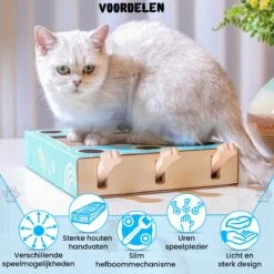 Sla De Mol Kattenspeeltje - Katten Speelgoed - Kattenspeelgoed - Kattenspeeltjes - Kattenspeeltjes Intelligentie - Kattenspeelgoed Intelligentie -Merkloos Winkel 1200x1200 981