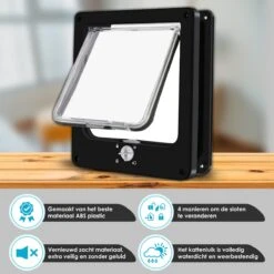 Gluxury Kattenluik Zwart Met Tunnel - 4 Vergrendelingsstanden - Weerbestendig - Binnen En Buiten - Maat L - Nederlandse Handleiding 12 Gluxury Kattenluik Zwart Met Tunnel - 4 Vergrendelingsstanden - Weerbestendig - Binnen En Buiten - Maat L - Nederlandse Handleiding -Merkloos Winkel 1200x1200 994