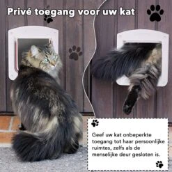 DOWO® - Kattenklep - Kattenluik - Kattenluikje - 4-weg Huisdierklep, Eenvoudige Installatie Kattendeur Huisdierendeur Aan De Muur, Houten Deur, Upvc Binnendeur, Baksteenwanden, Houten Deuren (M - Buitenmaat 20x22 Cm) 11 DOWO® - Kattenklep - Kattenluik - Kattenluikje - 4-weg Huisdierklep, Eenvoudige Installatie Kattendeur Huisdierendeur Aan De Muur, Houten Deur, Upvc Binnendeur, Baksteenwanden, Houten Deuren (M - Buitenmaat 20x22 Cm) -Merkloos Winkel 1200x1200 998
