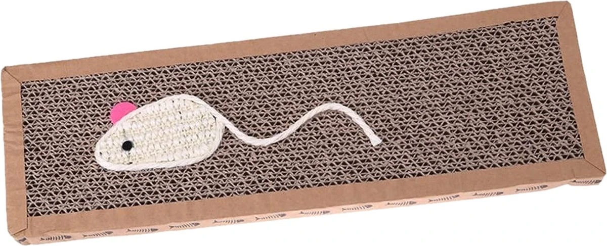 Krabmat Voor Katten - Krabplank- Incl. Kattenkruid - Karton - 38x12,5x1,8 Cm 6 Krabmat Voor Katten - Krabplank- Incl. Kattenkruid - Karton - 38x12,5x1,8 Cm - Afbeelding 6