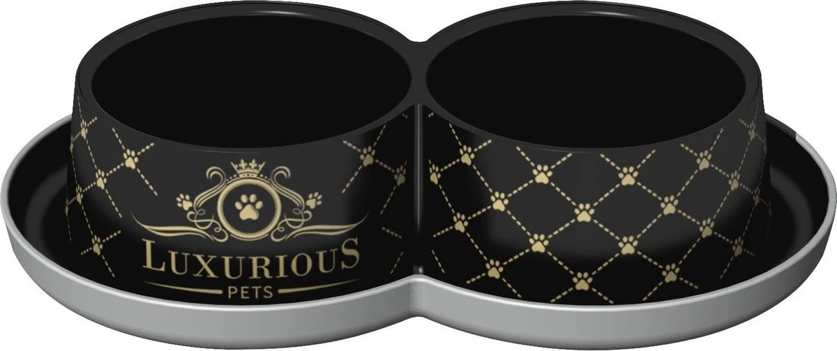 Moderna Luxurious Pets Voerbak Dubbel 1 Moderna Luxurious Pets Voerbak Dubbel