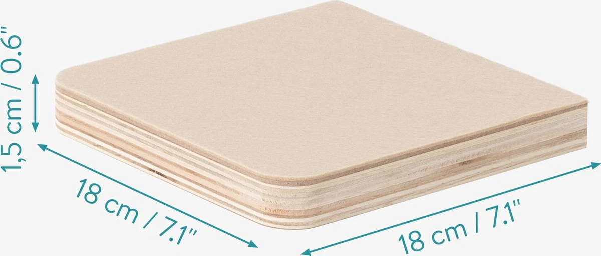 Navaris Katten Klimmuur 3 Tredes - 18 X 18 X 1,5 Cm Per Plankje - Katten Klimwand Van Hout - Inclusief Bevestigingsmateriaal 4 Navaris Katten Klimmuur 3 Tredes - 18 X 18 X 1,5 Cm Per Plankje - Katten Klimwand Van Hout - Inclusief Bevestigingsmateriaal - Afbeelding 4