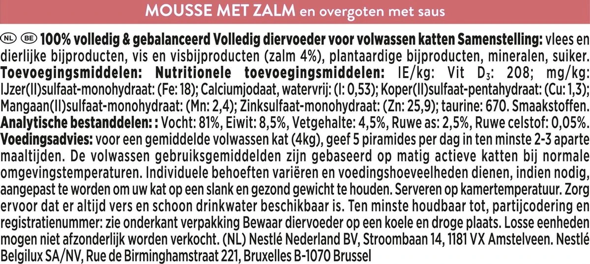 Gourmet Revelations Mousse - Kattenvoer Natvoer - Zalm - 24 X 57 G 4 Gourmet Revelations Mousse - Kattenvoer Natvoer - Zalm - 24 X 57 G - Afbeelding 4
