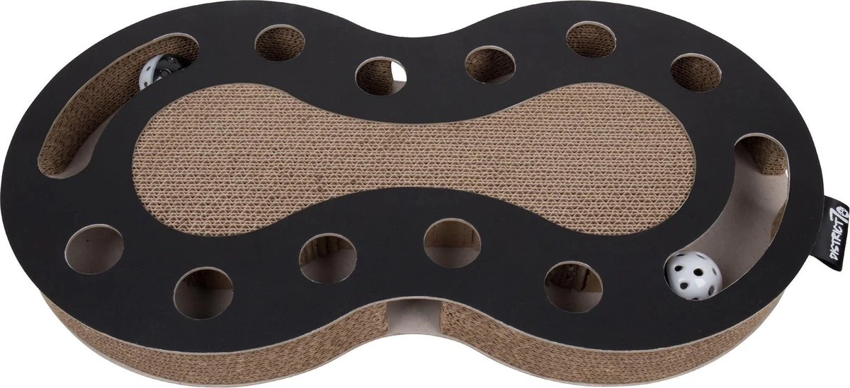 Interactief Design Krabspeelgoed Voor Katten Van Duurzaam Karton - District 70 SNAKE - Zwart 1 Interactief Design Krabspeelgoed Voor Katten Van Duurzaam Karton - District 70 SNAKE - Zwart