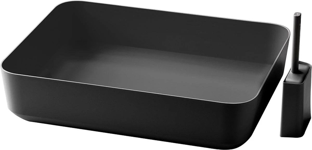 Hoopo® Poh Kattenbak Grijs - Open Kattenbak - Design Kattenbak - Kattenbakschep - 50x37.5x12.7 Cm - Grote Kattenbak 1 Hoopo® Poh Kattenbak Grijs - Open Kattenbak - Design Kattenbak - Kattenbakschep - 50x37.5x12.7 Cm - Grote Kattenbak