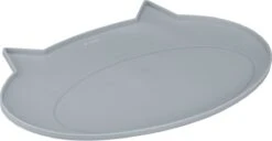 Navaris Siliconen Voederbakmat Voor Katten - Waterdichte Anti-slip Mat Voor Voerbak En Waterbak - 50x32 Cm - In Grijs Kattendesign -Merkloos Winkel 1200x620