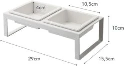 Yamazaki Tower Dierenvoerbakjes - Wit -Merkloos Winkel 1200x636 1