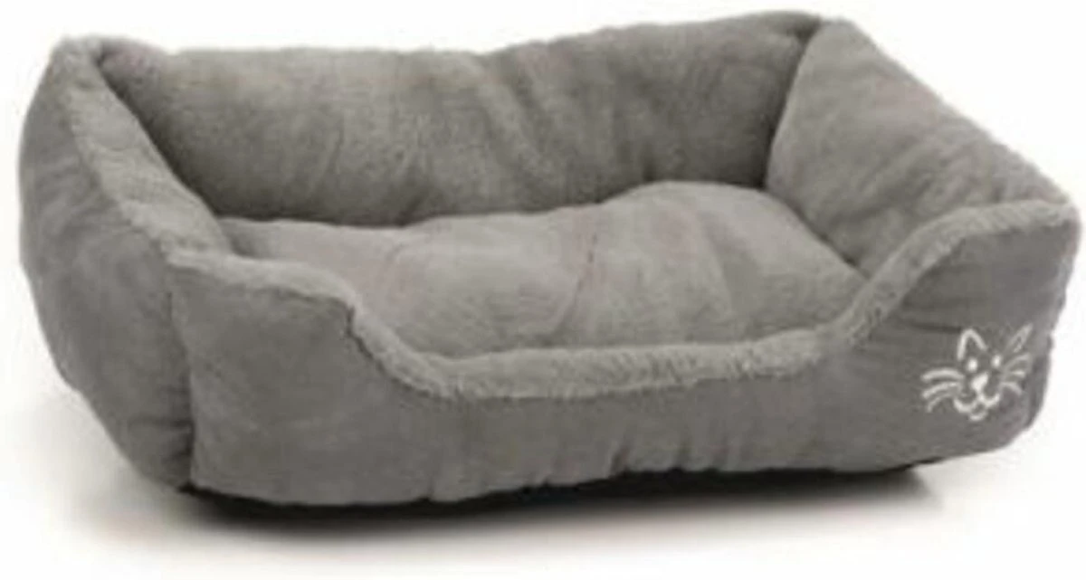 Beeztees Baboo - Kattenmand - Grijs - 48x37x18 Cm 1 Beeztees Baboo - Kattenmand - Grijs - 48x37x18 Cm