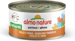 Almo Nature Natvoer Voor Katten - HFC Natural - 24 X 70g - Kip En Tonijn - 24 X 70 Gram -Merkloos Winkel 1200x659