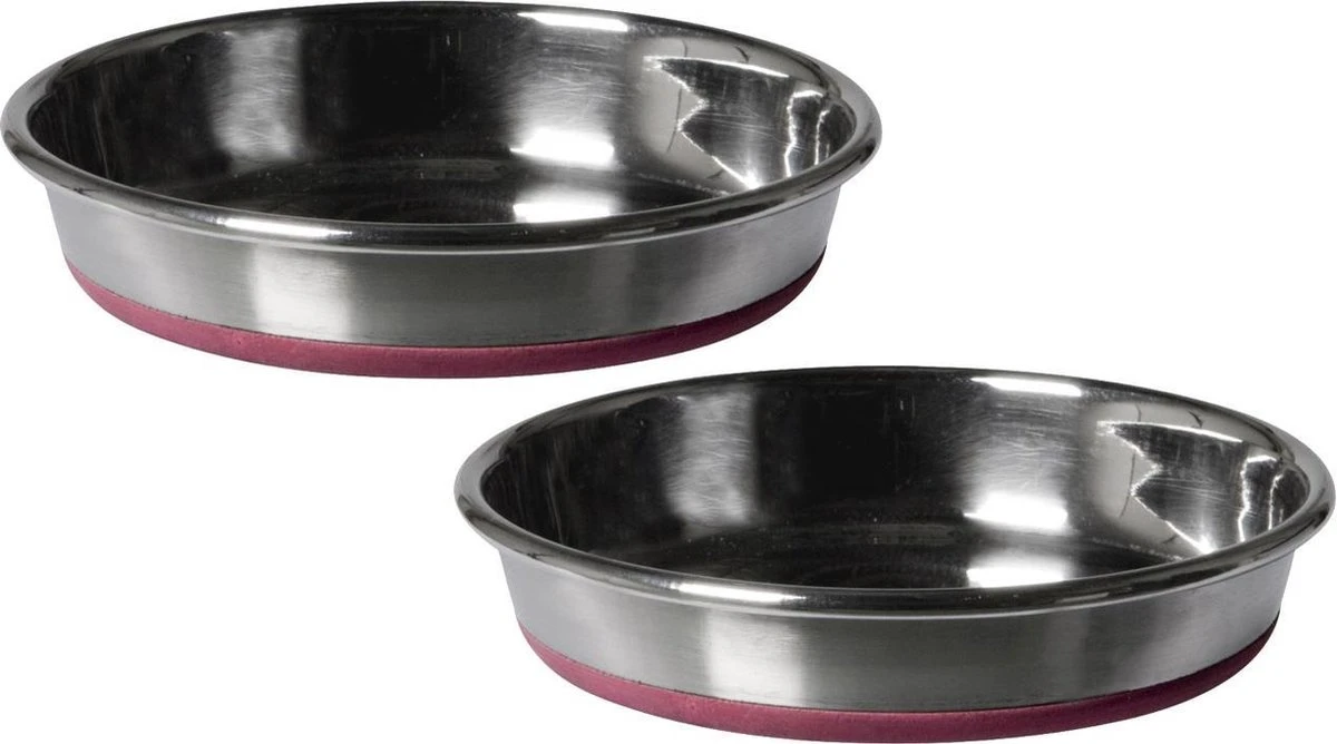 Adori Durapet Rvs Bak Non-Slip - Kattenvoerbak - 2 X 13 Cm Kat 2 Adori Durapet Rvs Bak Non-Slip - Kattenvoerbak - 2 X 13 Cm Kat - Afbeelding 2