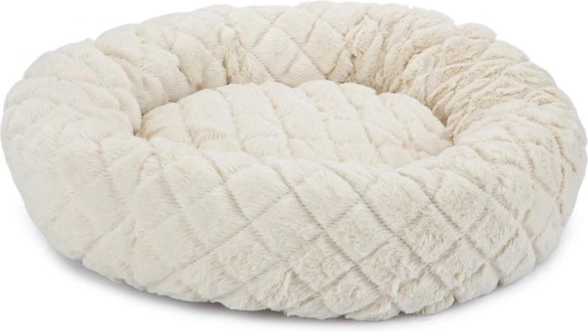 Beeztees Levisa - Kattenmand - Pluche - Beige - 43x43x13 Cm 1 Beeztees Levisa - Kattenmand - Pluche - Beige - 43x43x13 Cm