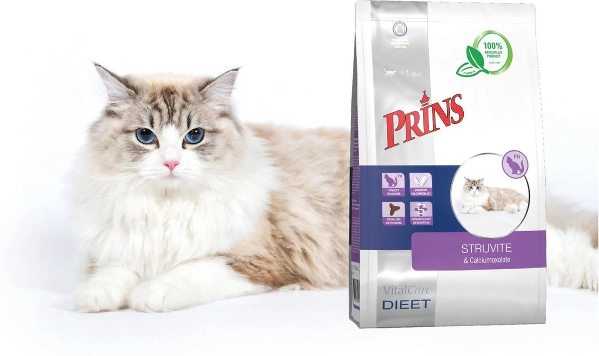 Prins VitalCare Dieetvoeding Struvite & Calciumoxalaat 5 Kg - Kat 3 Prins VitalCare Dieetvoeding Struvite & Calciumoxalaat 5 Kg - Kat - Afbeelding 3