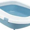Trixie Kattenbak Primo Met Rand Blauw / Wit - XXL 71X56X25 CM