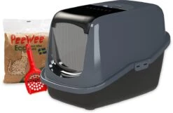 PeeWee Kattenbak EcoHus Startpakket - Antraciet - 56 X 39 X 38,5 Cm -Merkloos Winkel 1200x780 4