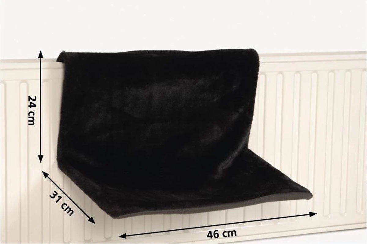 Beeztees Sleepy - Kattenhangmat - Zwart - 46x31x24 Cm 1 Beeztees Sleepy - Kattenhangmat - Zwart - 46x31x24 Cm