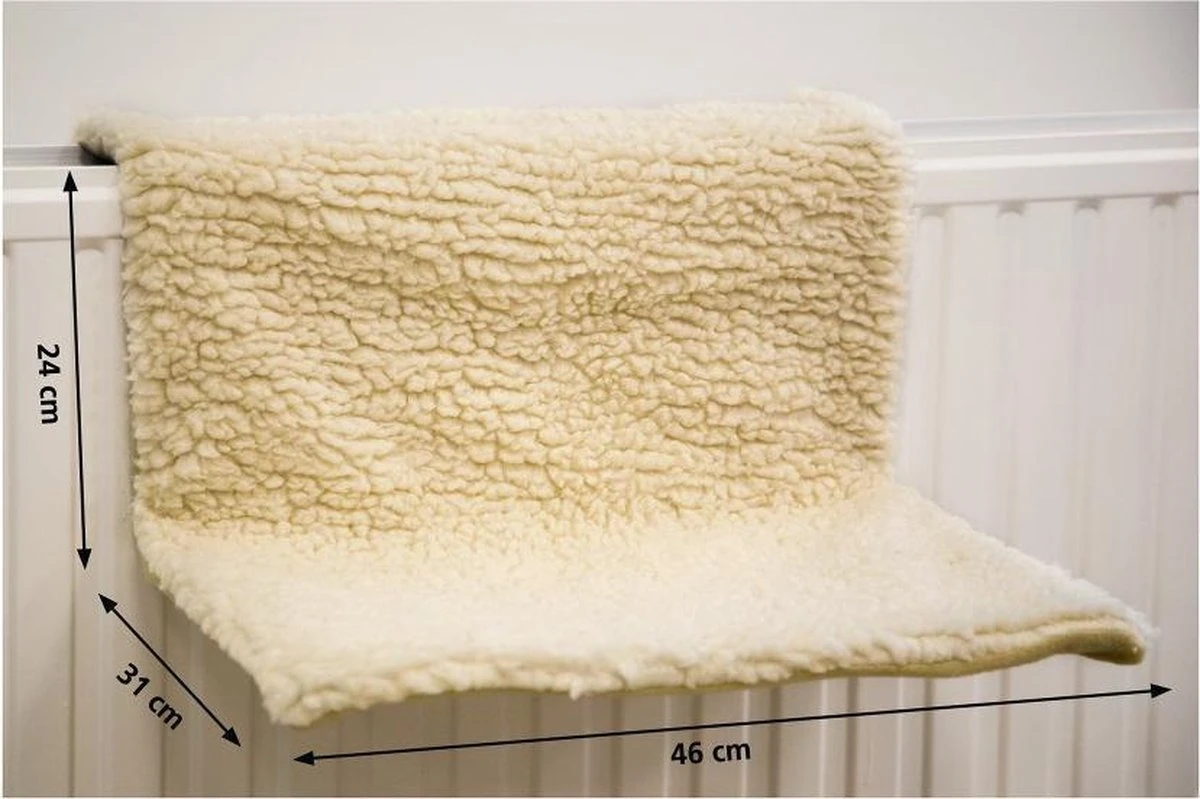 Beeztees - Kattenhangmat - Creme - 46x31x24 Cm 1 Beeztees - Kattenhangmat - Creme - 46x31x24 Cm