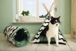 Beeztees Kioni Tipi Tent - Kattenhuis - Zwart/Wit - 50x50x70 Cm 14 Beeztees Kioni Tipi Tent - Kattenhuis - Zwart/Wit - 50x50x70 Cm -Merkloos Winkel 1200x800 37