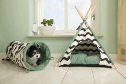 Beeztees Kioni Tipi Tent - Kattenhuis - Zwart/Wit - 50x50x70 Cm 16 Beeztees Kioni Tipi Tent - Kattenhuis - Zwart/Wit - 50x50x70 Cm -Merkloos Winkel 1200x800 39