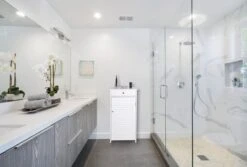 WONDERMAKE® Grote Kattenkast Houten Voor Kattenbak Kattentoilet, XL-kattenbak Dressoir Kastje Met Schuiflade, Designer Kattenhuis Met Kattenhol Kattenbakkast, Kasten Kast Voor Katten Binnen Hoog, 51 X 46 X 96 Cm, Wit -Merkloos Winkel 1200x809