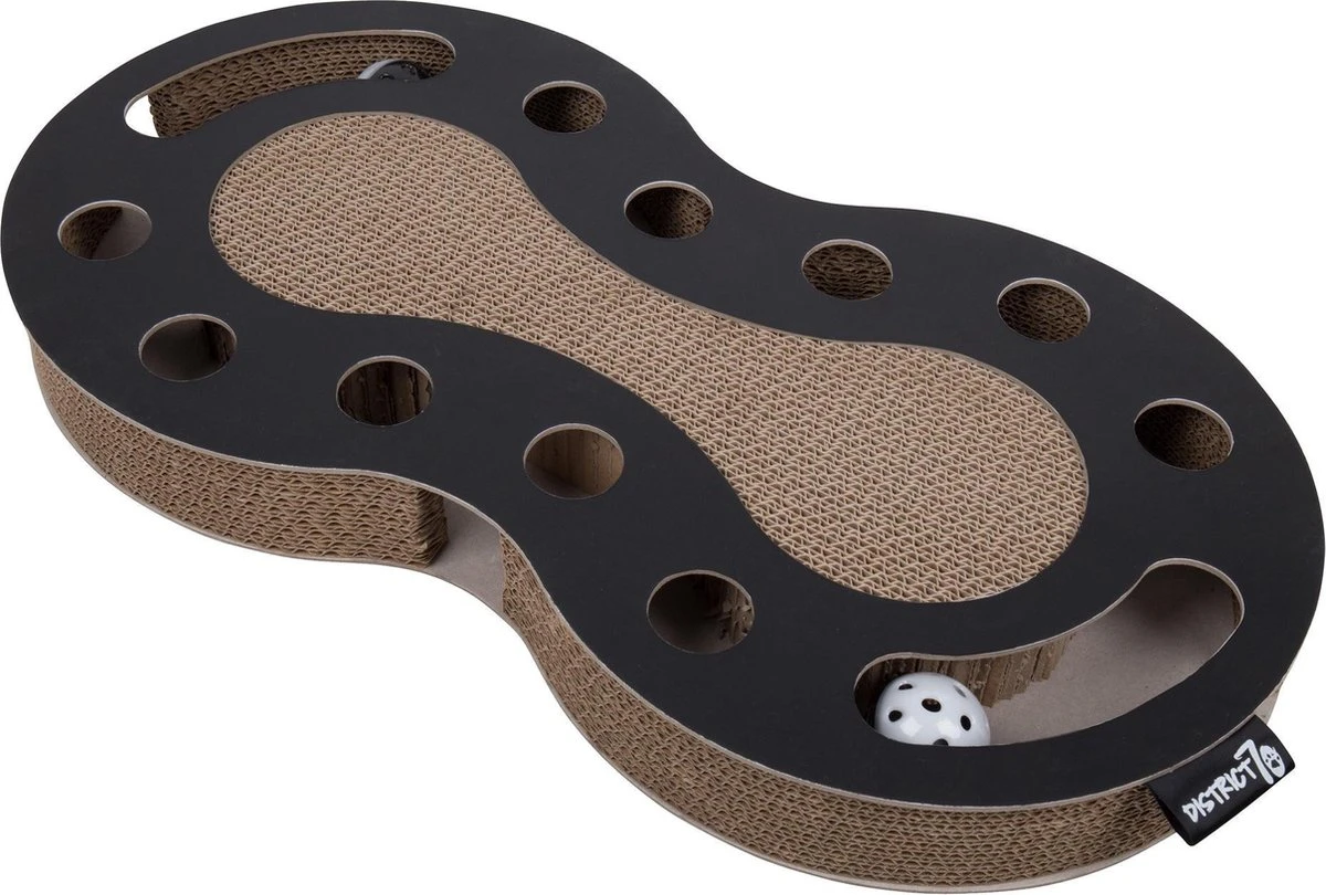 Interactief Design Krabspeelgoed Voor Katten Van Duurzaam Karton - District 70 SNAKE - Zwart 3 Interactief Design Krabspeelgoed Voor Katten Van Duurzaam Karton - District 70 SNAKE - Zwart - Afbeelding 3