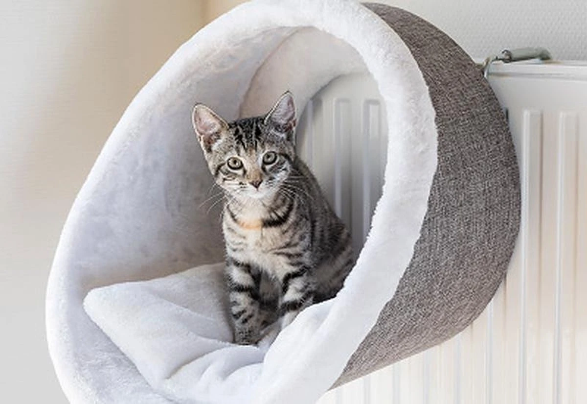 Trixie Radiator Hangmat Iglo - Wit/Grijs 34 X 38 X 38 Cm 10 Trixie Radiator Hangmat Iglo - Wit/Grijs 34 X 38 X 38 Cm - Afbeelding 10