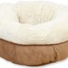 All For Paws Donut Bed – Kattenmand – Biedt Warmte En Comfort Voor Katten Of Kleine Honden – Ø 45cm – Beige – Wasbaar Met De Hand