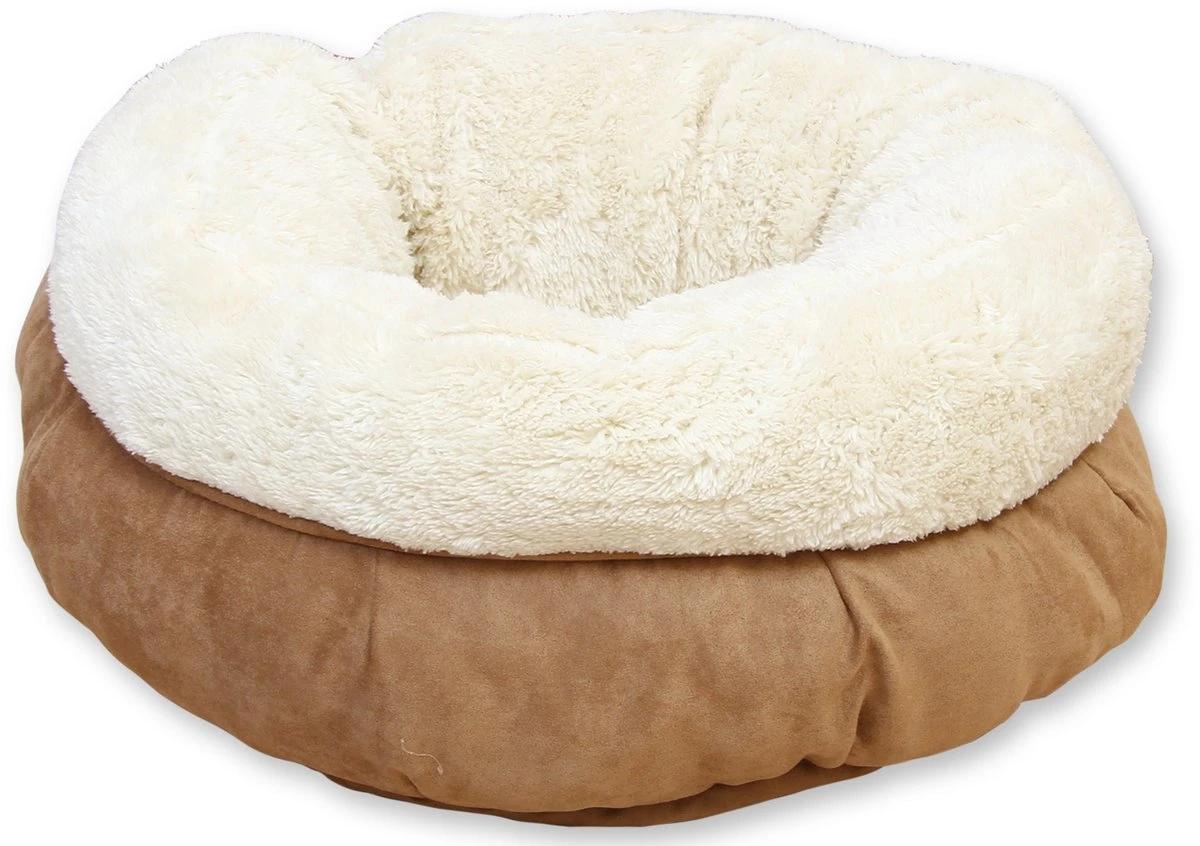 All For Paws Donut Bed – Kattenmand – Biedt Warmte En Comfort Voor Katten Of Kleine Honden – Ø 45cm – Beige – Wasbaar Met De Hand 1 All For Paws Donut Bed – Kattenmand – Biedt Warmte En Comfort Voor Katten Of Kleine Honden – Ø 45cm – Beige – Wasbaar Met De Hand