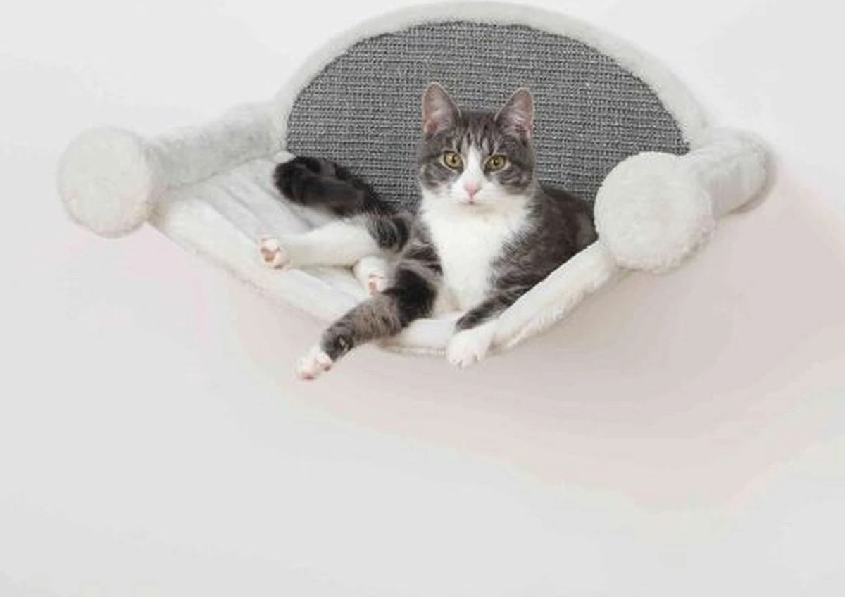TRIXIE Kattenhangmat 54x28x33 Cm Crèmekleurig En Grijs 49920 7 TRIXIE Kattenhangmat 54x28x33 Cm Crèmekleurig En Grijs 49920 - Afbeelding 7