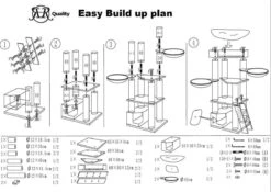 RHRQuality Corner Coon Krabpaal Voor Grote Katten - 60 X 56 X 151 Cm - Crème -Merkloos Winkel 1200x848 2