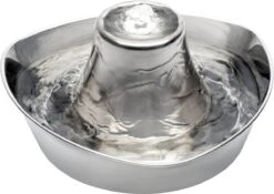 PetSafe® Seaside Stainless Steel Pet Fountain - RVS Drinkfontein Voor Katten En Kleine Honden - Water Borrelt Zacht Over De Toren - Door Het Design Van Alle Kanten Bereikbaar - 1,8 Liter - PetSafe Seaside -Merkloos Winkel 1200x849