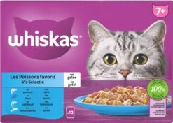Whiskas 7+ Natvoer - Vis - Selectie In Gelei - Maaltijdzakjes 48 X 85 G -Merkloos Winkel 1200x854 3