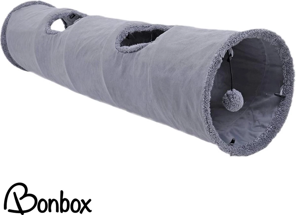Bonbox Shop - Kattentunnel - 130 CM - Katten Speelgoed - Kitten - Spelen- Speeltunnel - Speelgoed Voor Katten 1 Bonbox Shop - Kattentunnel - 130 CM - Katten Speelgoed - Kitten - Spelen- Speeltunnel - Speelgoed Voor Katten