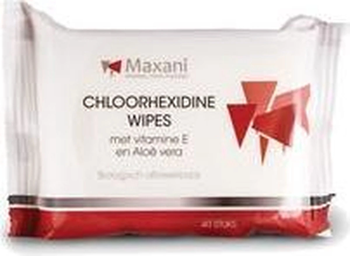 Maxani Chloorhexidine Doekjes - 40 Stuks 2 Maxani Chloorhexidine Doekjes - 40 Stuks - Afbeelding 2