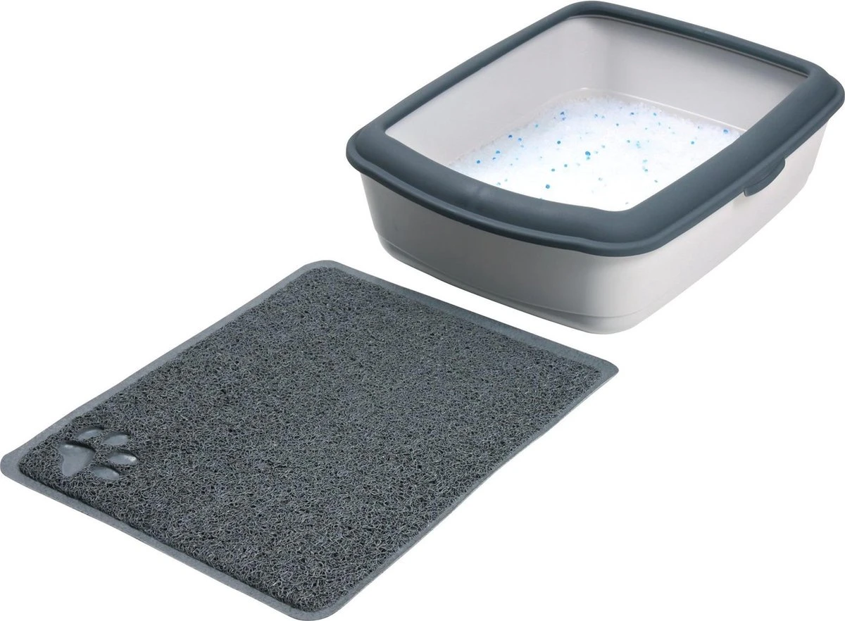 Trixie Schoonloopmat Voor Kattenbak Antraciet (60X40 CM) 2 Trixie Schoonloopmat Voor Kattenbak Antraciet (60X40 CM) - Afbeelding 2