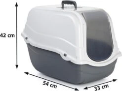 Beeztees Romeo - Kattenbak - Grijs/Wit - 57x39x41 Cm 5 Beeztees Romeo - Kattenbak - Grijs/Wit - 57x39x41 Cm -Merkloos Winkel 1200x899 1