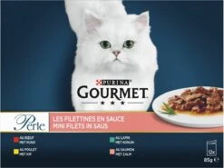 Gourmet Perle Mini Filets – Kattenvoer Natvoer – Met Rund, Kip, Konijn, Zalm – 48 X 85 Gr -Merkloos Winkel 1200x899