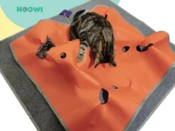 Moowi - Katten Speel Kleed – Kattentunnel – Hide And Seek Spel – Deken Kat – Kattenspeelgoed – Speelmat Katten Grijs – Incl. 2 Sisal Ballen En Verenspeeltje -Merkloos Winkel 1200x900 10