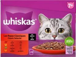 Whiskas 7+ Natvoer - Classic - Selectie In Saus - Maaltijdzakjes 48 X 85 G -Merkloos Winkel 1200x905 2
