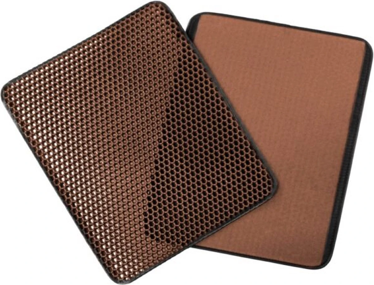 IGOODS - Kattenbakmat Met Filter - 45 X 60 - Waterdicht - Dubbele Laag - Bruin 5 IGOODS - Kattenbakmat Met Filter - 45 X 60 - Waterdicht - Dubbele Laag - Bruin - Afbeelding 5
