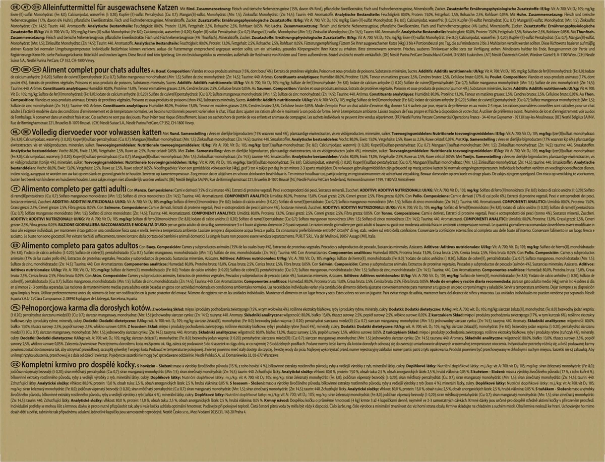 Purina One Gourmet Perle - Kattenvoer - Land En Zee - 96 X 85 Gram 3 Purina One Gourmet Perle - Kattenvoer - Land En Zee - 96 X 85 Gram - Afbeelding 3