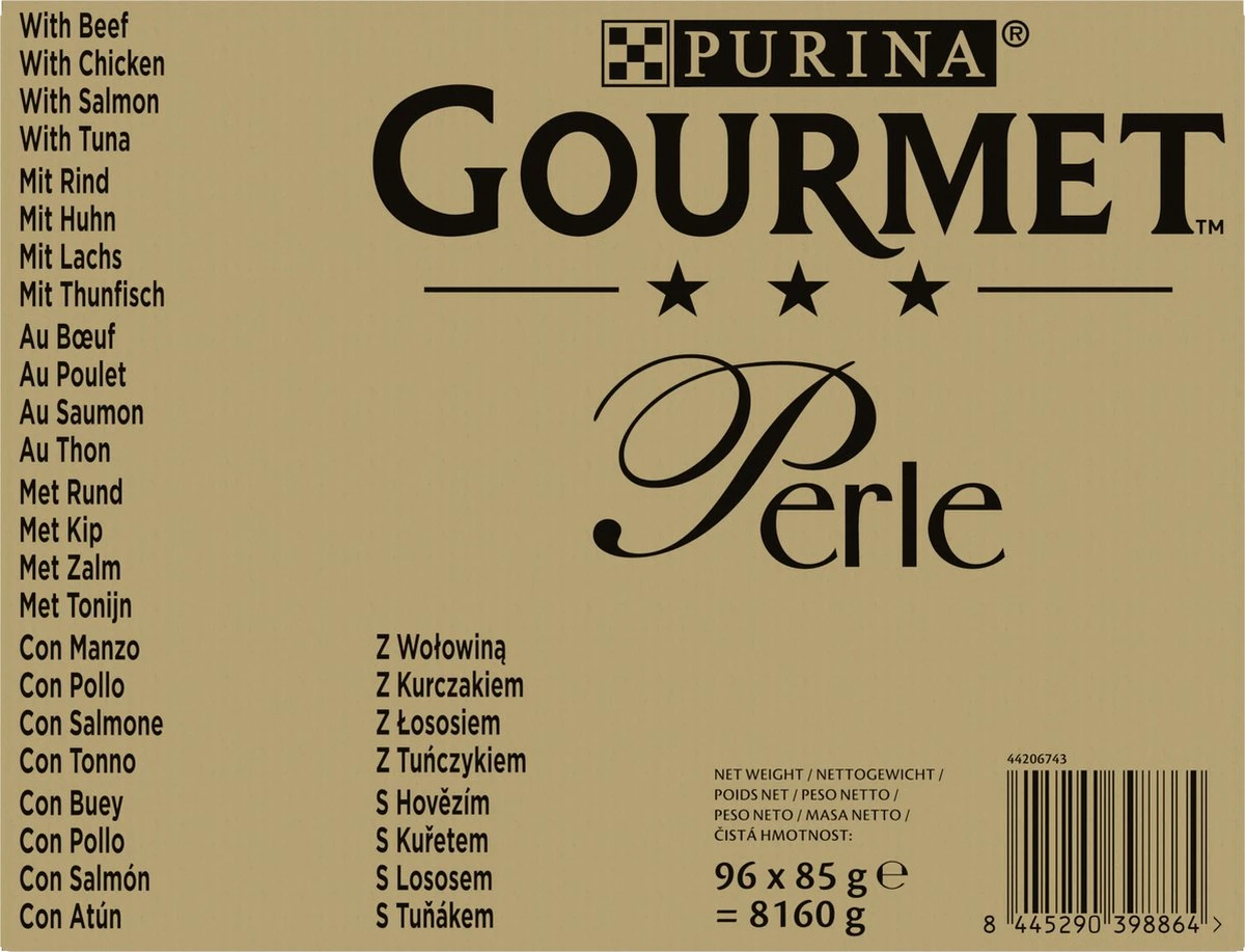 Purina One Gourmet Perle - Kattenvoer - Land En Zee - 96 X 85 Gram 8 Purina One Gourmet Perle - Kattenvoer - Land En Zee - 96 X 85 Gram - Afbeelding 8