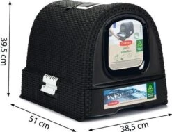 Curver Kattenbak - Antraciet - 51 X 38,5 X 39,5 Cm -Merkloos Winkel 1200x922