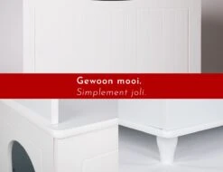 WONDERMAKE® Grote Kattenkast Houten Voor Kattenbak-box Kattentoilet, XL-kattenbak Dressoir Kastje, Designer Kattenhuis Met Kattenhol Kattenmand, Kasten Kast Voor Badkamer, 73,5 X 51,5 X 57 Cm, Wit 10 WONDERMAKE® Grote Kattenkast Houten Voor Kattenbak-box Kattentoilet, XL-kattenbak Dressoir Kastje, Designer Kattenhuis Met Kattenhol Kattenmand, Kasten Kast Voor Badkamer, 73,5 X 51,5 X 57 Cm, Wit -Merkloos Winkel 1200x922 3