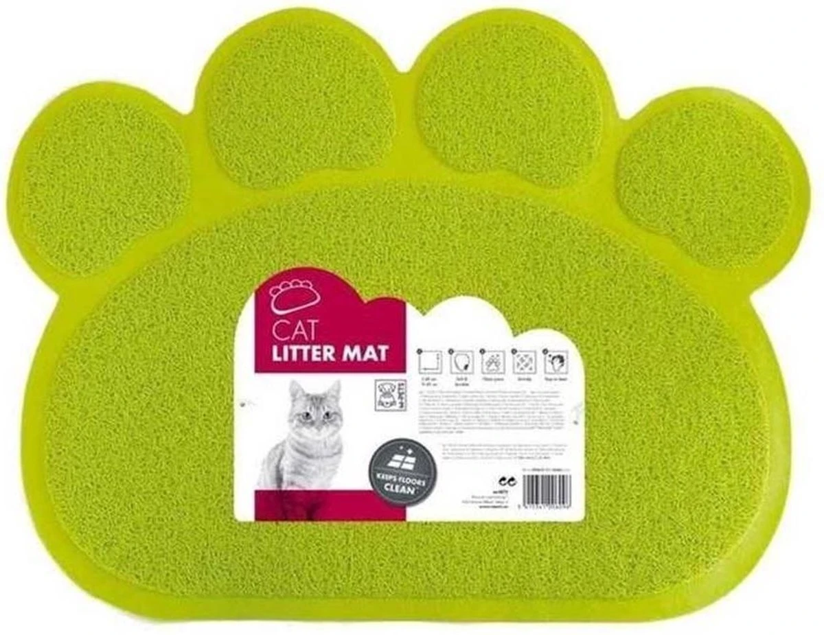 M-pets Krabmat Katten Paw 60 X 45 Cm Karton Groen 1 M-pets Krabmat Katten Paw 60 X 45 Cm Karton Groen
