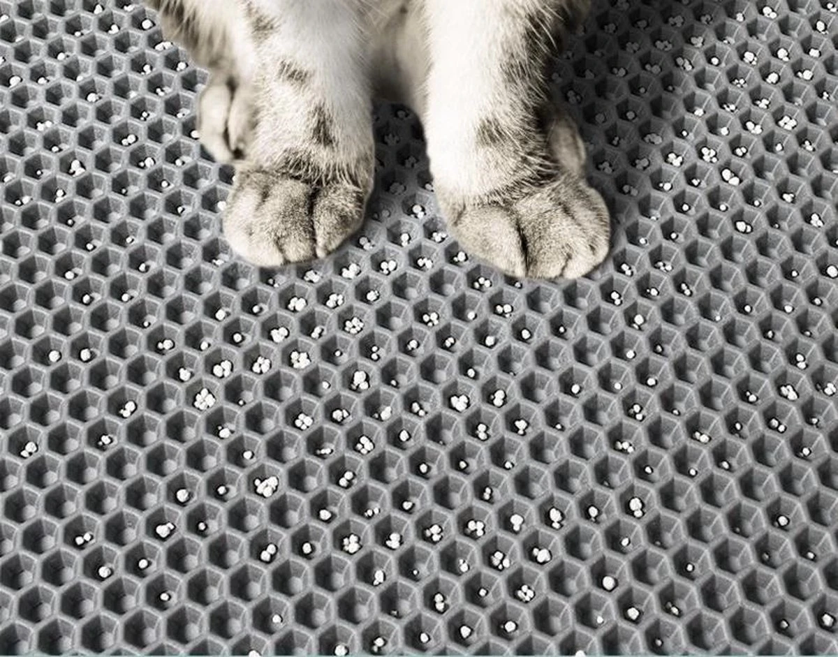 Nixnix - Kattenbakmat - 40 X 50 Cm - Waterdicht - Dubbele Laag - Honingraatstructuur - Uitloopmat - Placemat Kat - Schoonloopmat Kattenbak - Kattenbak Accessoires - Katten Grit Opvanger - Katten Mat 7 Nixnix - Kattenbakmat - 40 X 50 Cm - Waterdicht - Dubbele Laag - Honingraatstructuur - Uitloopmat - Placemat Kat - Schoonloopmat Kattenbak - Kattenbak Accessoires - Katten Grit Opvanger - Katten Mat - Afbeelding 7